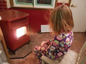 Girl in Front of Stove - Multi-Fuel Stoves